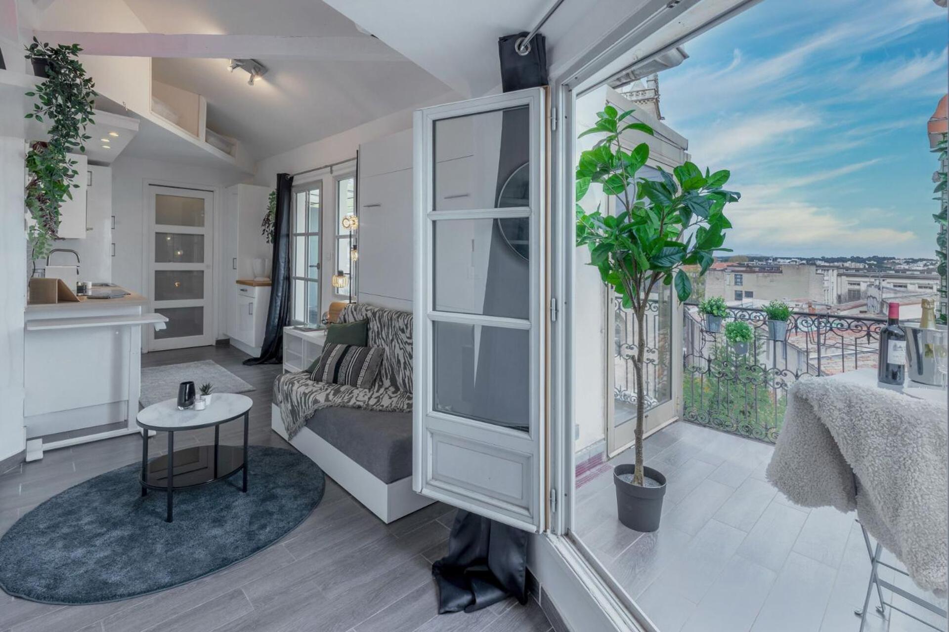 La Terrasse, Vue Sur Les Toits De Montpellier Daire Dış mekan fotoğraf
